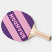 レトロピンクスはっきりしたキストライプーの名前 卓球ラケット (横)