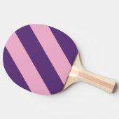 レトロピンクスカイはっきりしたストライプズ 卓球ラケット (横)