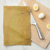 レトロピンクスカイクリスマスホース キッチンタオル (四つ折り)