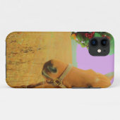 レトロピンクスカイクリスマスホース Case-Mate iPhoneケース (裏面(横))