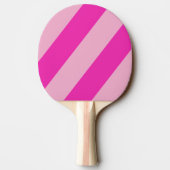 レトロピンクスカイ3はっきりしたストライプ個 卓球ラケット (裏面)