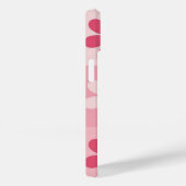 レトロピンクデイジーチェッカーボードパターン Case-Mate iPhoneケース (裏面 / 右)