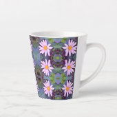 レトロピンクデイジー花柄 カフェラテマグ (右)