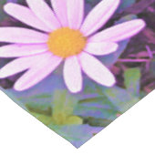 レトロピンクデイジー花柄 テーブルクロス (アングル)