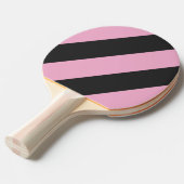 レトロピンクナイト3はっきりしたストライプ個 卓球ラケット (正面アングル)