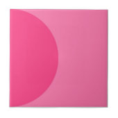 レトロピンクハーフサークルミッドセンチュリーモダン タイル (正面)