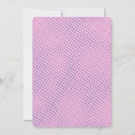 レトロピンクバチェロレッテヴィンテージイワシ 招待状 (裏面)