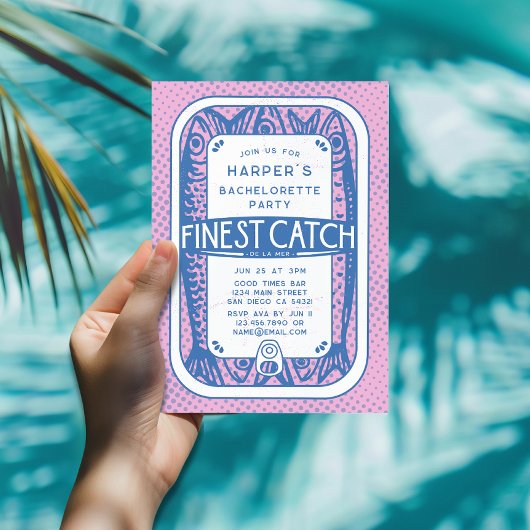 レトロピンクバチェロレッテヴィンテージイワシ 招待状