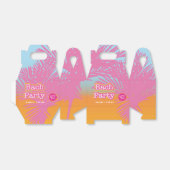 レトロピンクバッハパーティー フェイバーボックス (折り畳みなし)