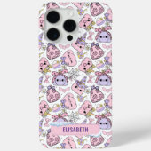 レトロピンクパステルハロウィンパンプキンフォンケース Case-Mate iPhoneケース (裏面)