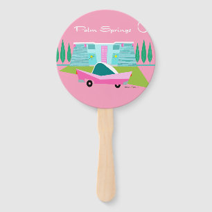 レトロピンクパーム春セット ハンドファン