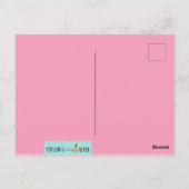 レトロピンクパーム春葉書 ポストカード (裏面)