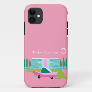 レトロピンクパーム春iPhone / iPadケース iPhone 11 ケース