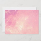 レトロピンクヒューストン私たちは1歳の誕生日 招待状 (裏面)