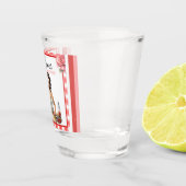 レトロピンクピンナップバチェロレッテ ショットグラス (右)