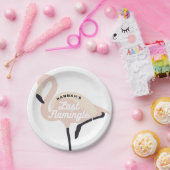 レトロピンクフラミンゴラストフラミングルブライダルシャワー ペーパープレート (パーティー)