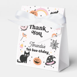 レトロピンクブラックハロウィーン誕生日 フェイバーボックス