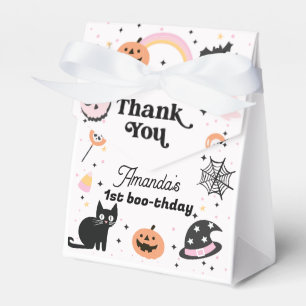 レトロピンクブラックハロウィーン誕生日 フェイバーボックス