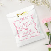 レトロピンクボウ結び目 フェイバーバッグ (封をした状態)