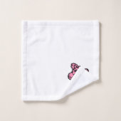 レトロピンクポフランスのードルバスタオエルズセットギフト バスタオルセット (ウォッシュタオル)