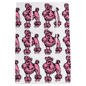 レトロピンクポフランスのードル抱き枕 ミディアムペーパーバッグ (裏面)