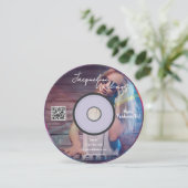 レトロピンクミュージックプロデューサーCD DJ名刺 招待状 (スタンド正面)