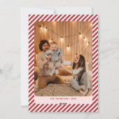 レトロピンクモダンと明るいメリークリスマス シーズンカード (裏面)