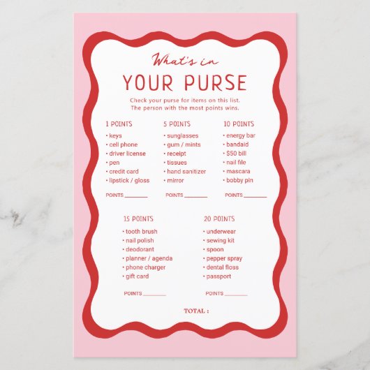 レトロピンクレッドあなたの財布のゲームカードに何が (正面)