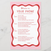 レトロピンクレッドあなたの電話ゲームに何がある (正面)