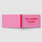 レトロピンクレッドキュート美学カスタム卒業 ゲストブック (全面)