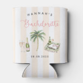 レトロピンクワインカントリーバチェロレッテ週末 缶クーラー (裏面)