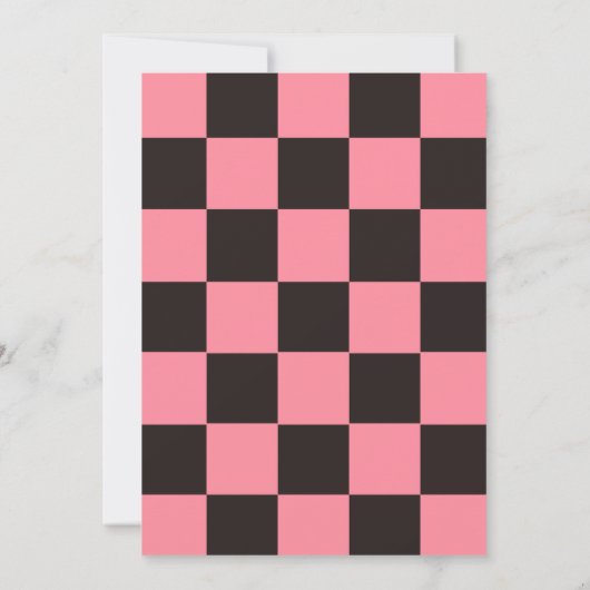 レトロピンク女性のカーボーイゴーグルハロウィーン誕生日 招待状 (裏面)