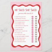 レトロピンク彼は彼女はそれをゲームを言った推測すると言った (正面)