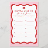 レトロピンク新郎新婦の試合は何歳だった (正面)