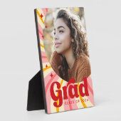 レトロピンク日が差すこと卒業年写真卒業 フォトプラーク (側面)