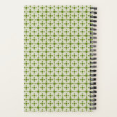 レトロピンク春の鳥パネル箇条書きジャーナル ノートブック (裏面)