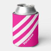 レトロピンク棒つきキャンデーストライプ3つの名前 缶クーラー (缶正面)