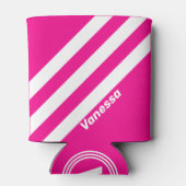 レトロピンク棒つきキャンデーストライプ3つの名前 缶クーラー (裏面)