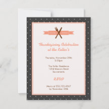 レトロピンク水玉模様フレームホステスディナーパーティー