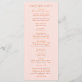 レトロピンク結婚とオレンジ プログラム (裏面)