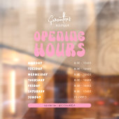 レトロピンク おしゃれなビューティーサロン ショップ営業時間 ウィンドウサイン (シート2)