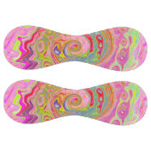 レトロピンク、イエロー、マゼンタの抽象芸術Groovy Art ソフトボール (パネル)