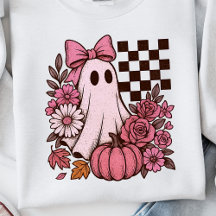 レトロピンク コケット ゴースト ガール リボン ハロウィン
