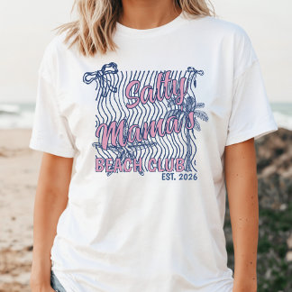 レトロピンク&ブルーサーリィママズビーチクラブ 2026 Tシャツ