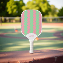 レトロピンク&ミントグリーン70s/90sストライプ&スクイグル