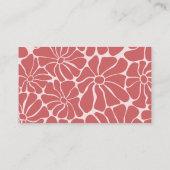 レトロピンク&レッドグルーヴィーブライダルブランチ エンクロージャーカード (裏面)