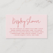 レトロピンク&レッドグルーヴィーブライダルブランチ エンクロージャーカード (正面)