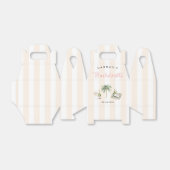 レトロピンク ワインカントリー 花嫁の最後の週末 フェイバーボックス (折り畳みなし)