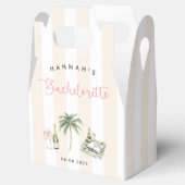 レトロピンク ワインカントリー 花嫁の最後の週末 フェイバーボックス (オープン)