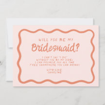 レトロピンク&赤の波状の花嫁の提案